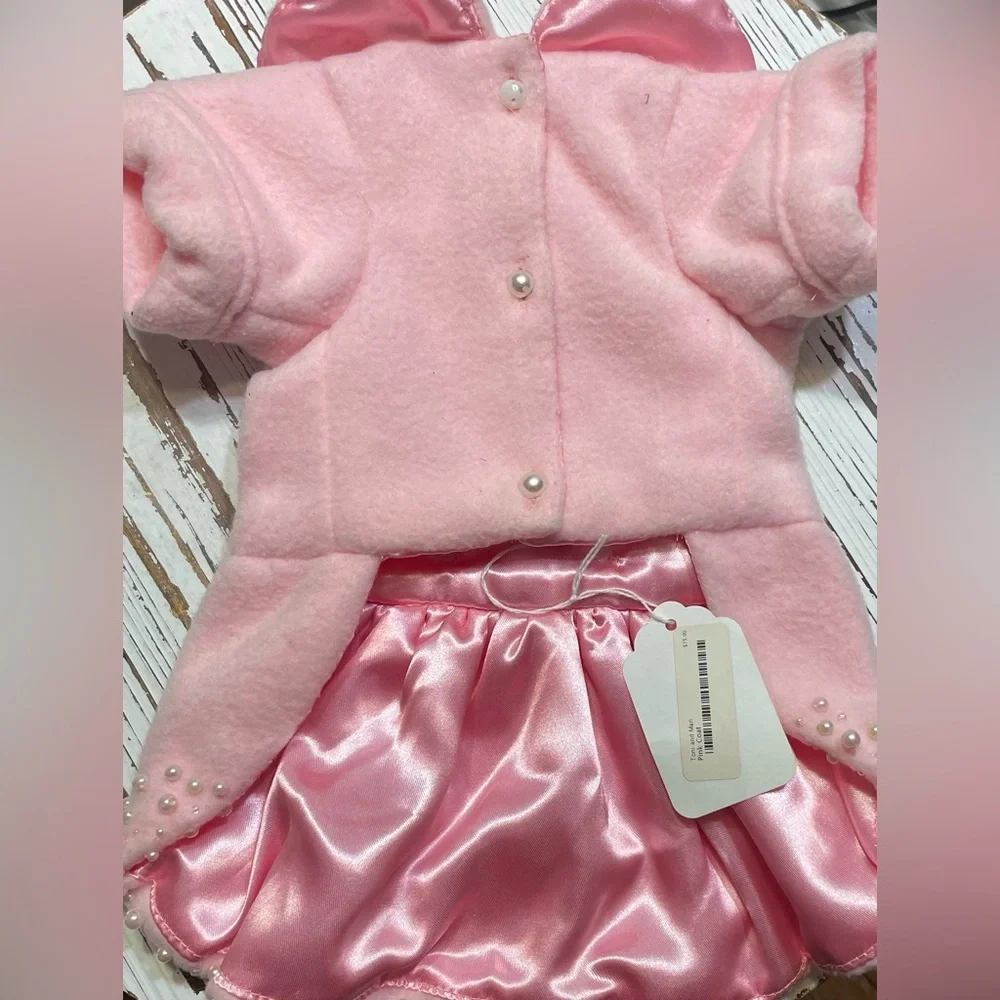 Pink Dog Coat with Pearl Accents
Large - Picture 4 of 4